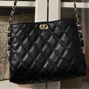 Small Black Crossbody Bag for Women – Lightweight Faux Leather Fashion Purse